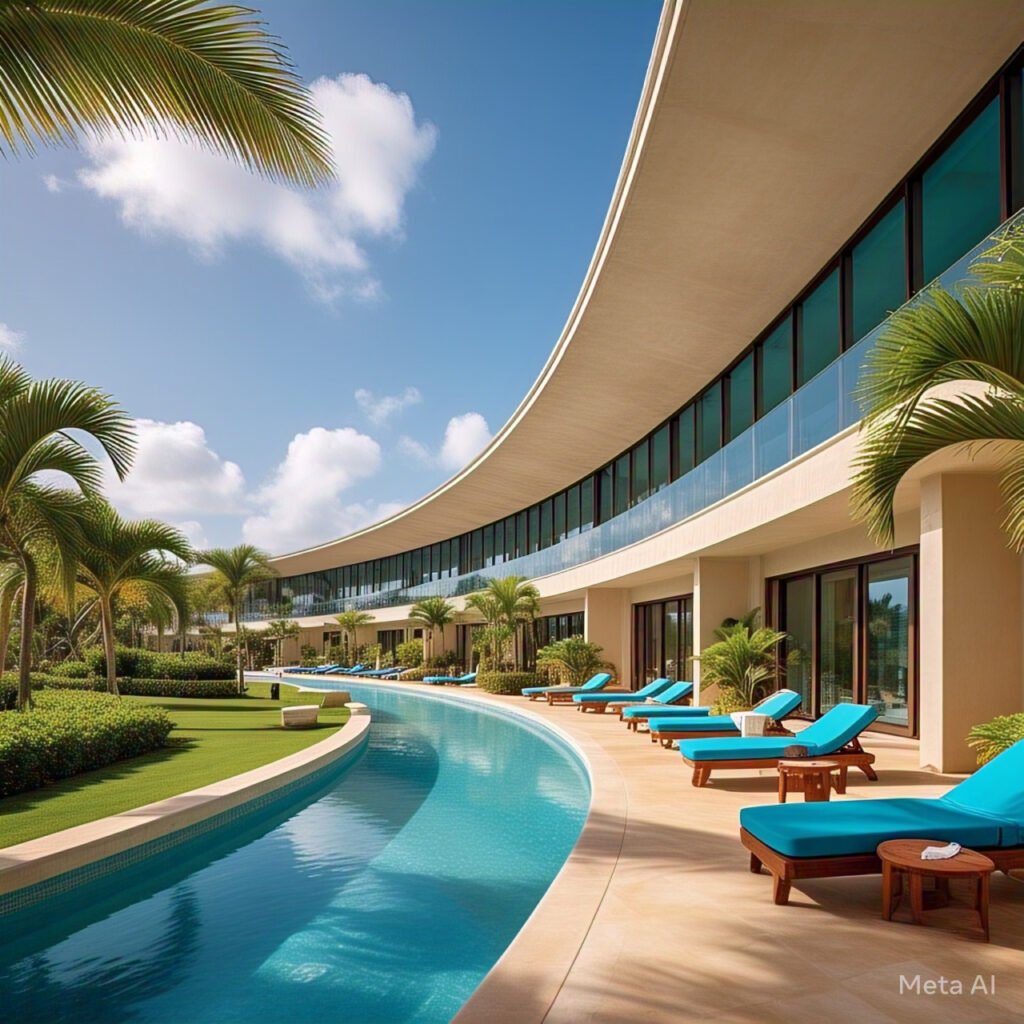 "Luxury swim-up suite at Sandals Royal Barbados" "Family fun at Beaches Turks & Caicos waterpark" "Private beach at Excellence Punta Cana"