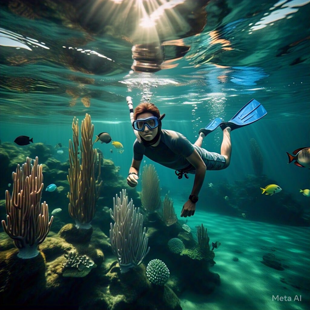 "Colorful tropical fish at Tobago Cays marine park"