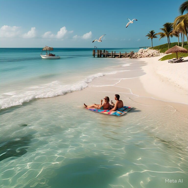 "Pink Sands Beach sunrise in North Eleuthera Bahamas" "Renting a golf cart on Harbour Island Bahamas"